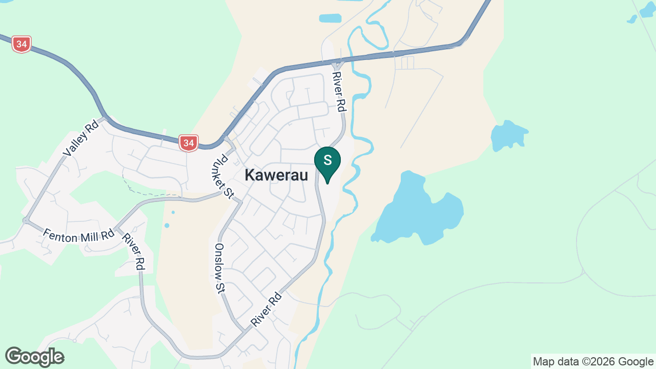 Tarawera High School static school zone map