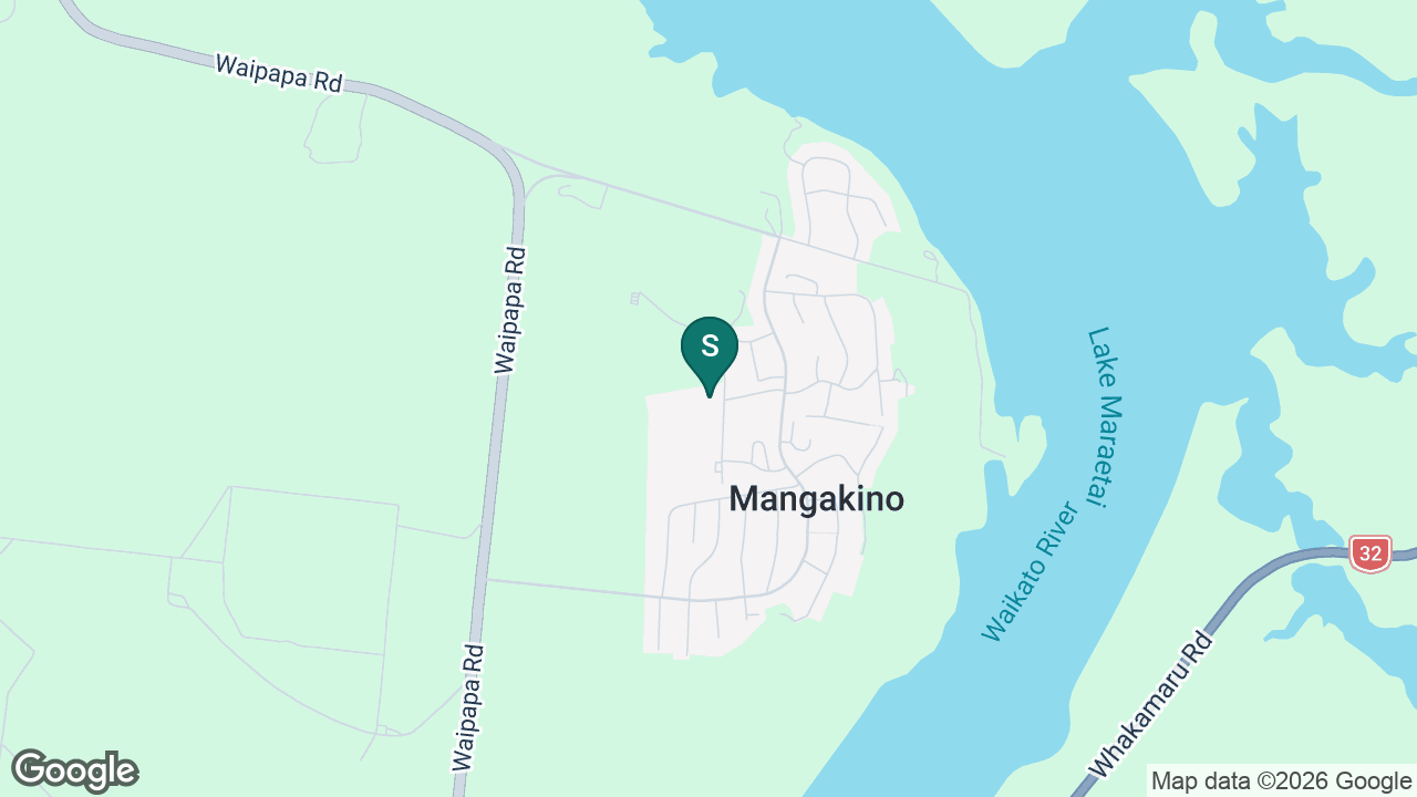 Mangakino School static school zone map