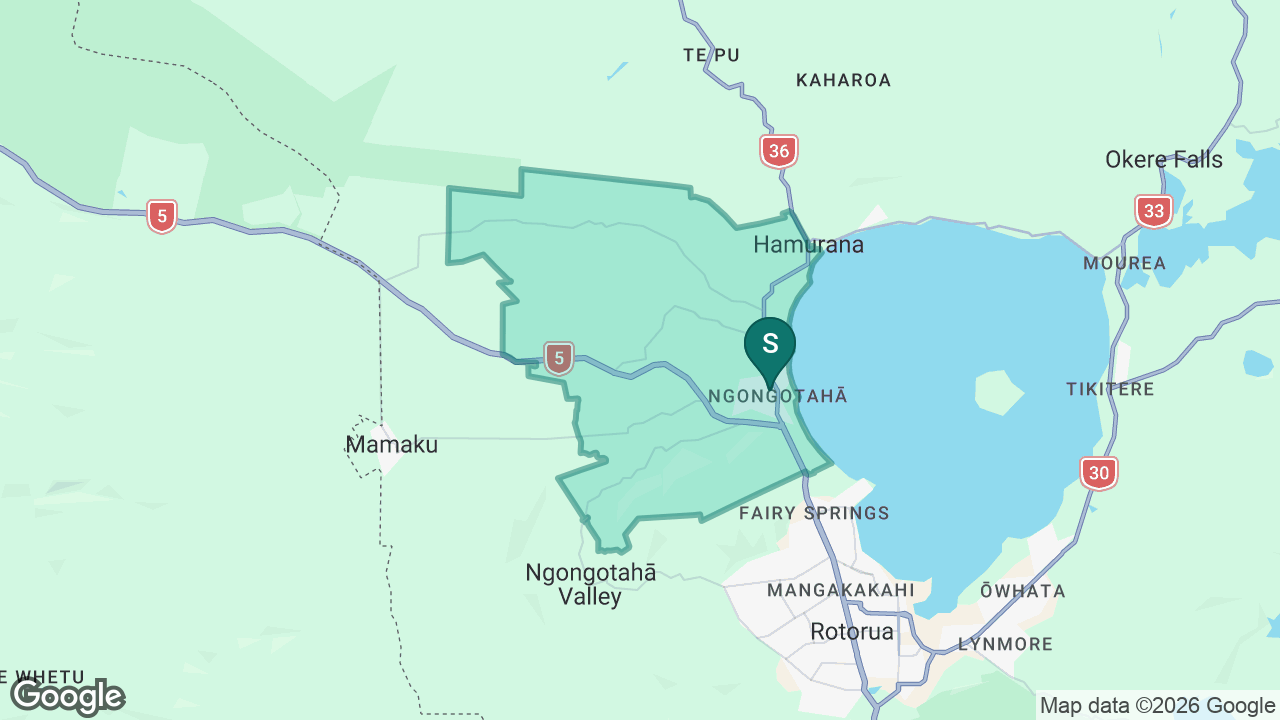 Ngongotaha School static school zone map