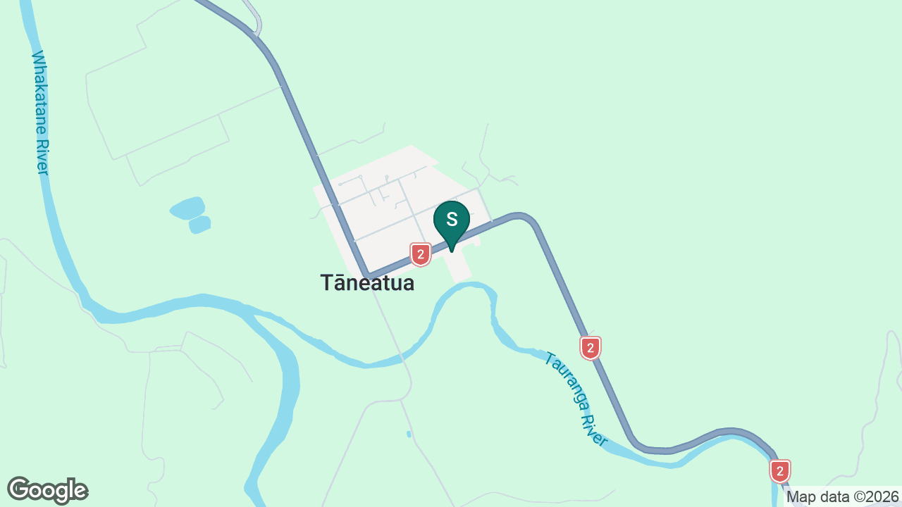 Taneatua School static school zone map