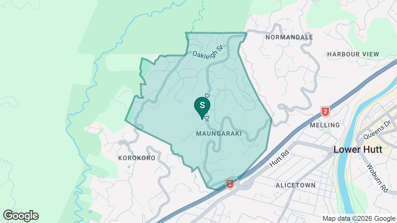 Maungaraki School static school zone map