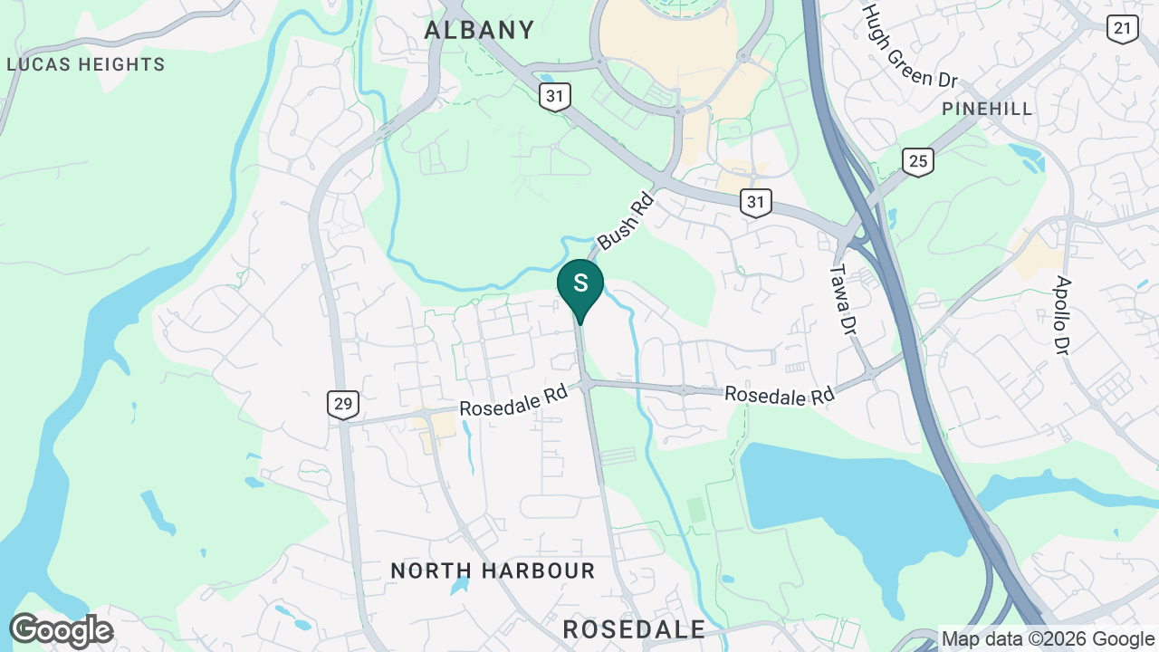 Pinehurst School static school zone map