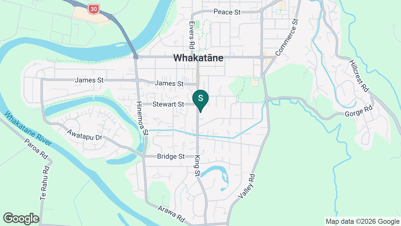 St Joseph's Catholic School (Whakatane) static school zone map