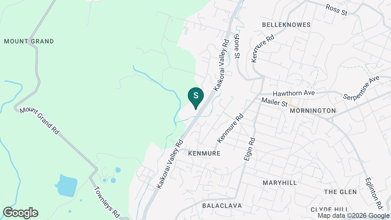 Kaikorai Valley College static school zone map