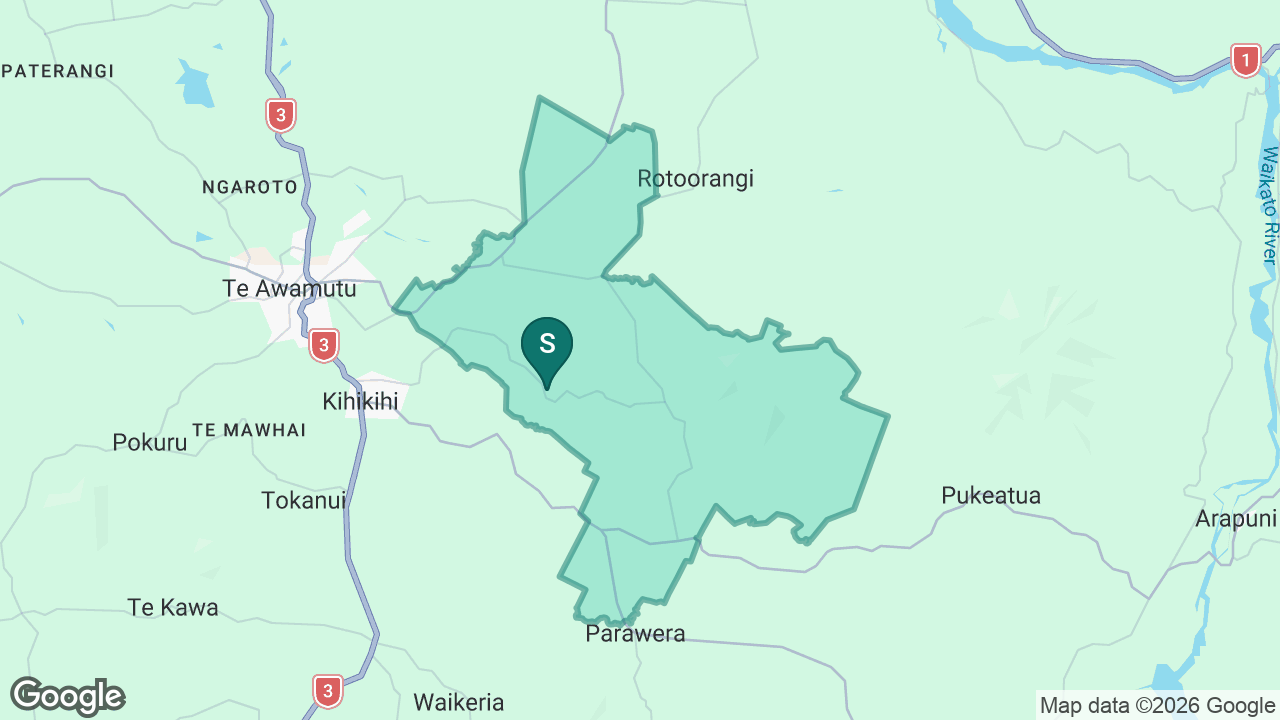 Puahue School static school zone map
