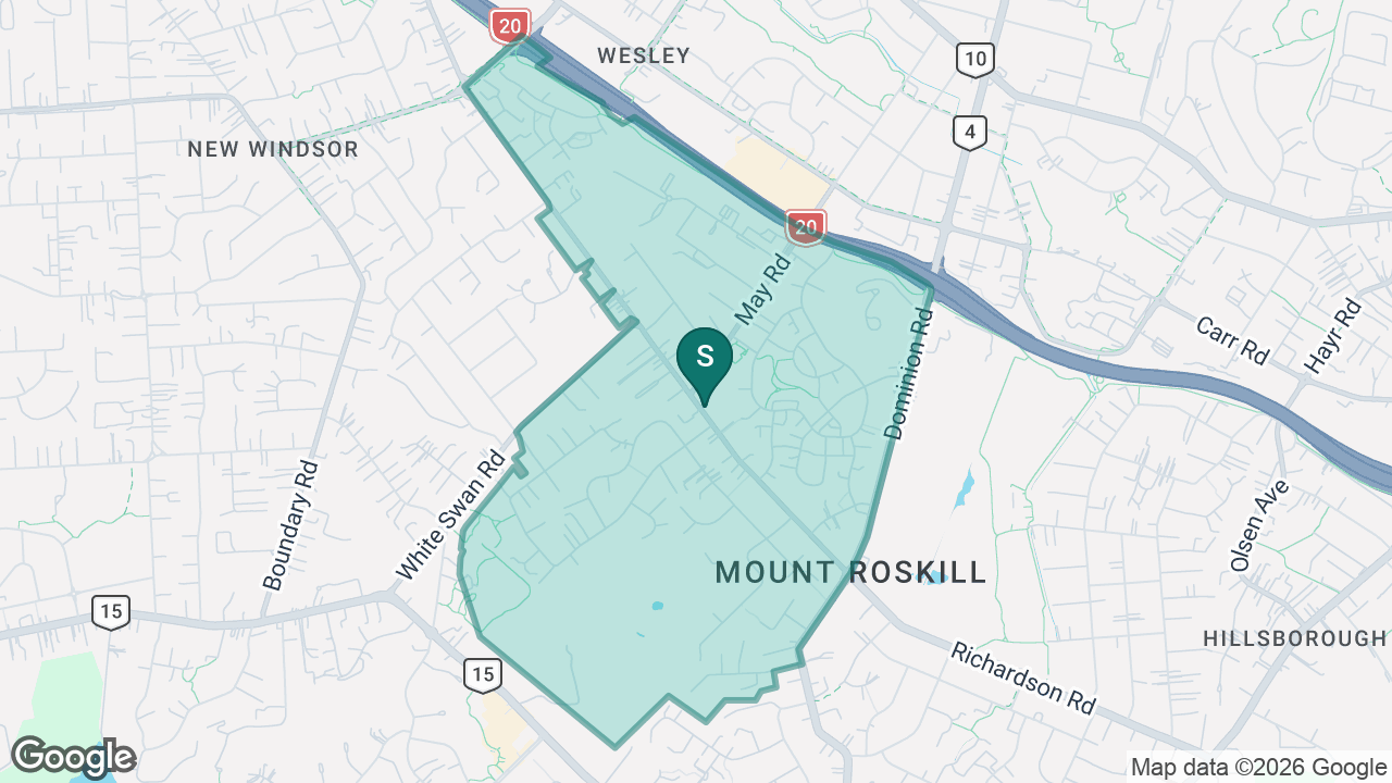 May Road School static school zone map