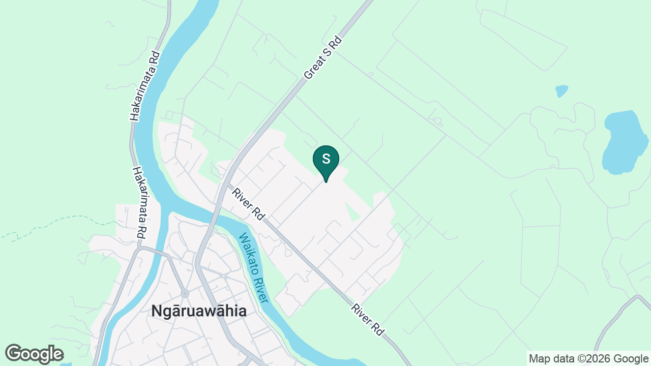 Ngaruawahia High School static school zone map