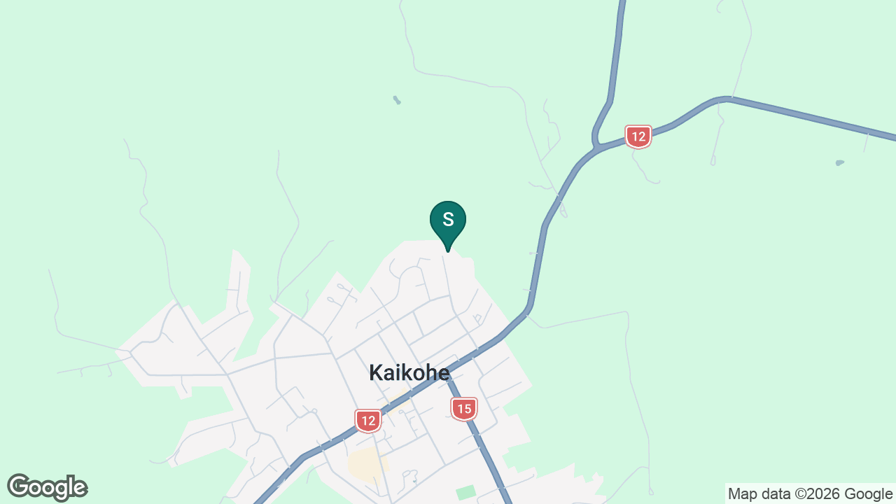TKKM o Kaikohe static school zone map