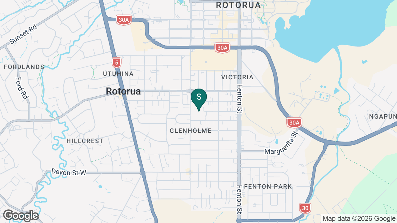 St Mary's Catholic School (Rotorua) static school zone map