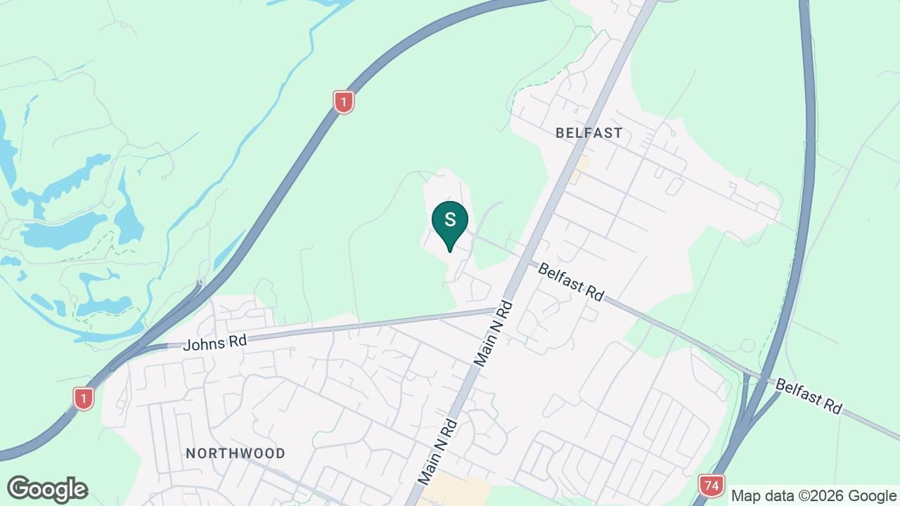 Pītau-Allenvale School static school zone map