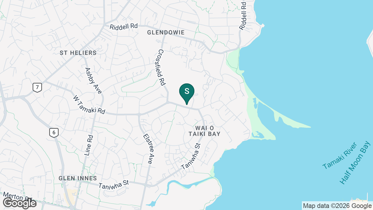 Sacred Heart College (Auckland) static school zone map