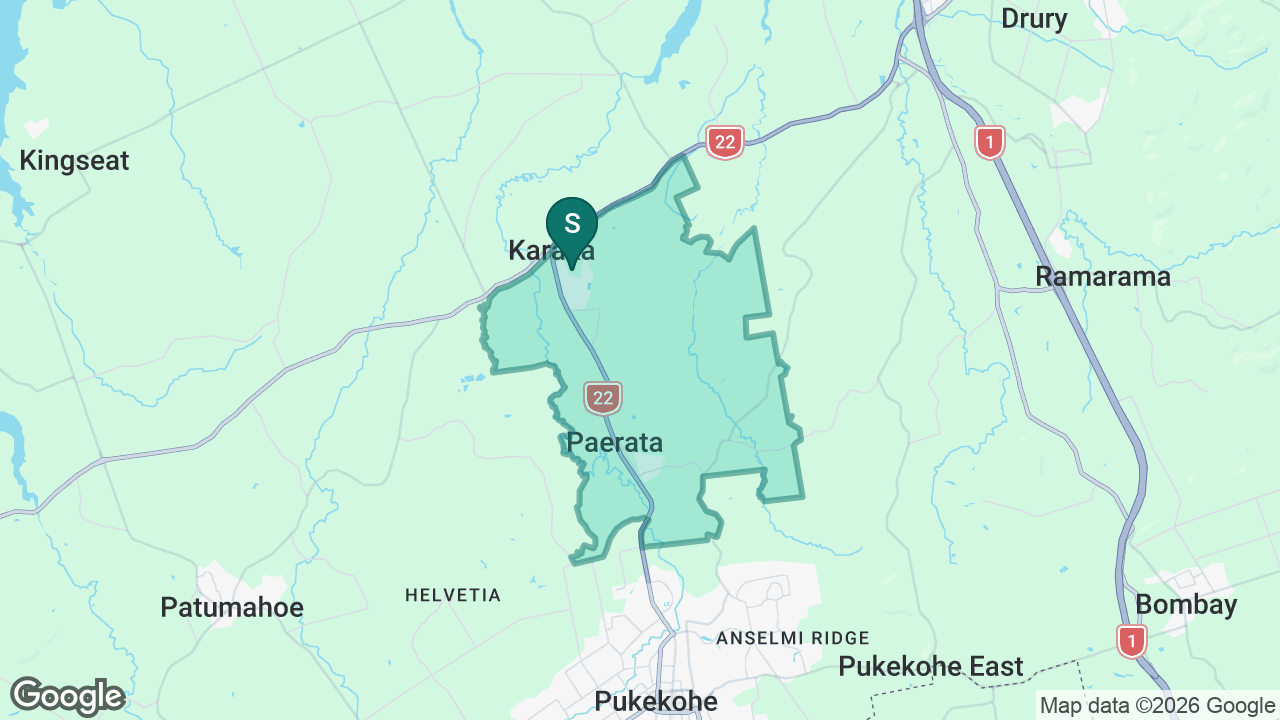 Paerata School static school zone map