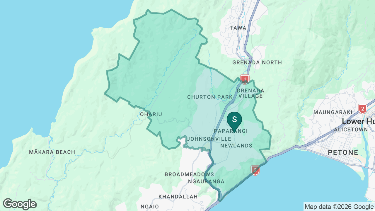 Newlands College static school zone map