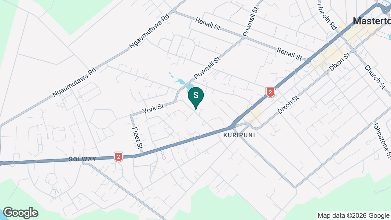 Masterton Intermediate static school zone map