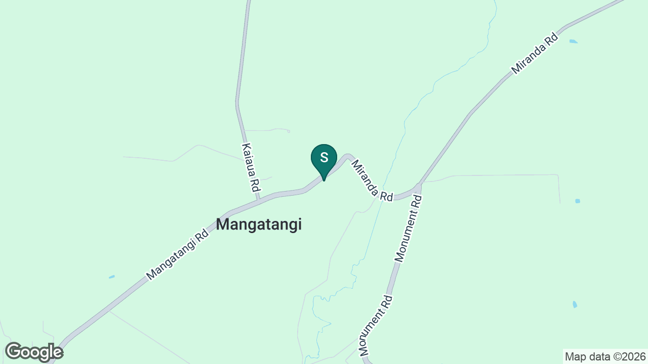 Mangatangi School static school zone map