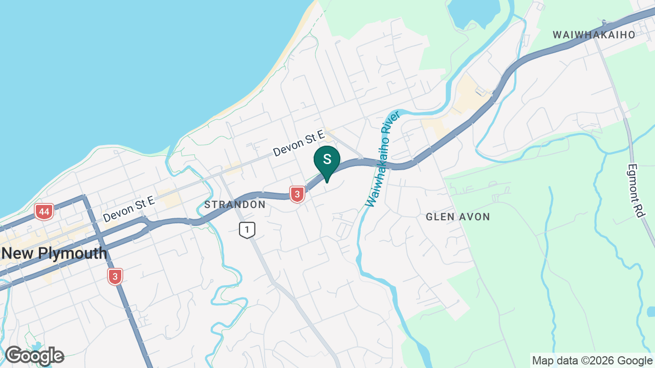 Sacred Heart Girls' College (N Plymouth) static school zone map