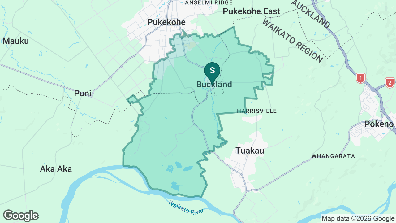 Buckland School static school zone map