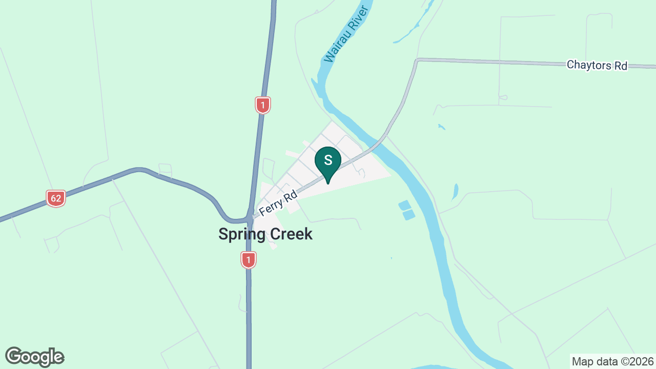 Spring Creek School static school zone map