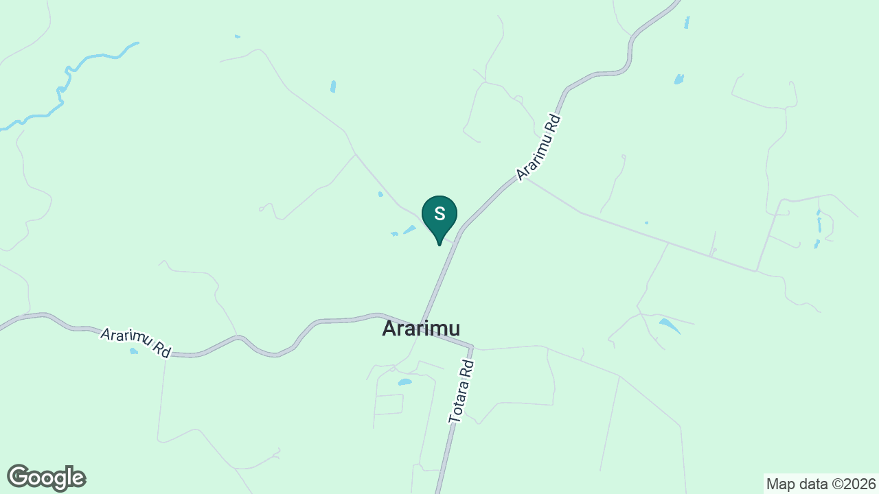 Ararimu School static school zone map