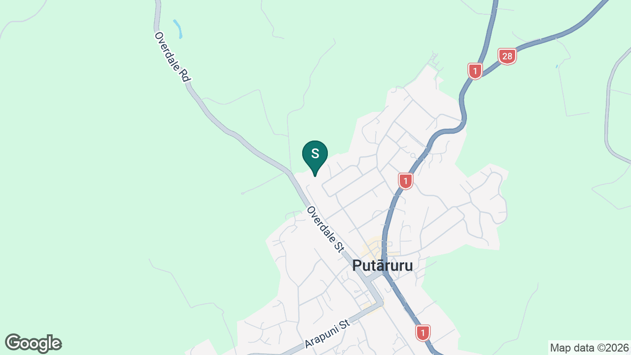 Te Wharekura o Te Kaokaoroa o Patetere static school zone map