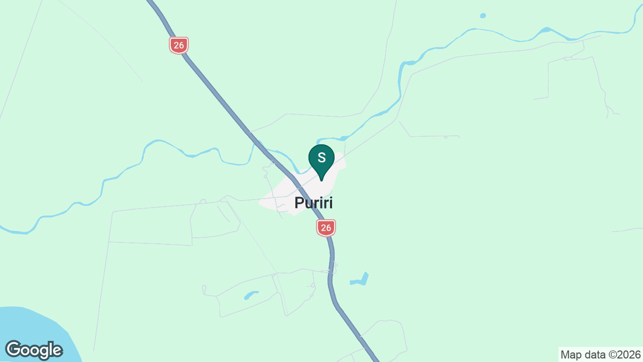 Puriri School static school zone map