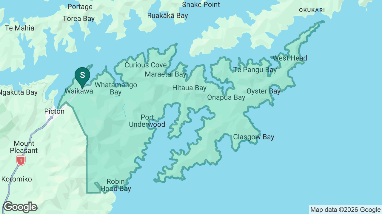 Waikawa Bay School static school zone map
