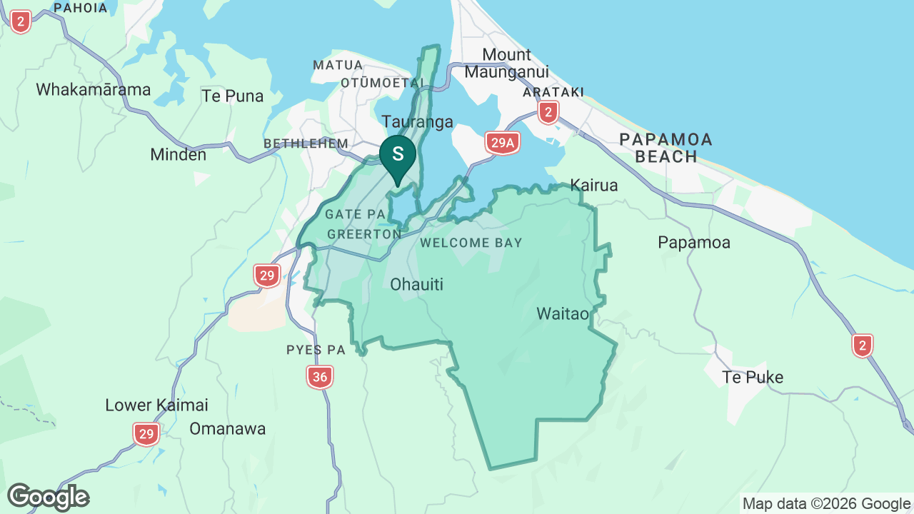 Tauranga Intermediate static school zone map