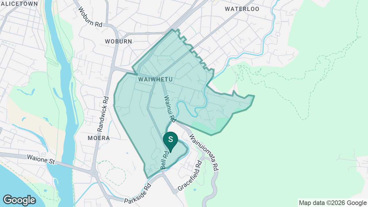 Gracefield School static school zone map