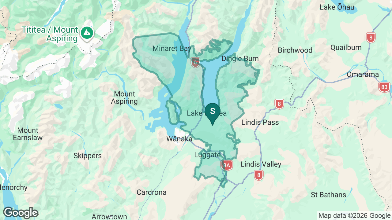Hāwea Flat School static school zone map