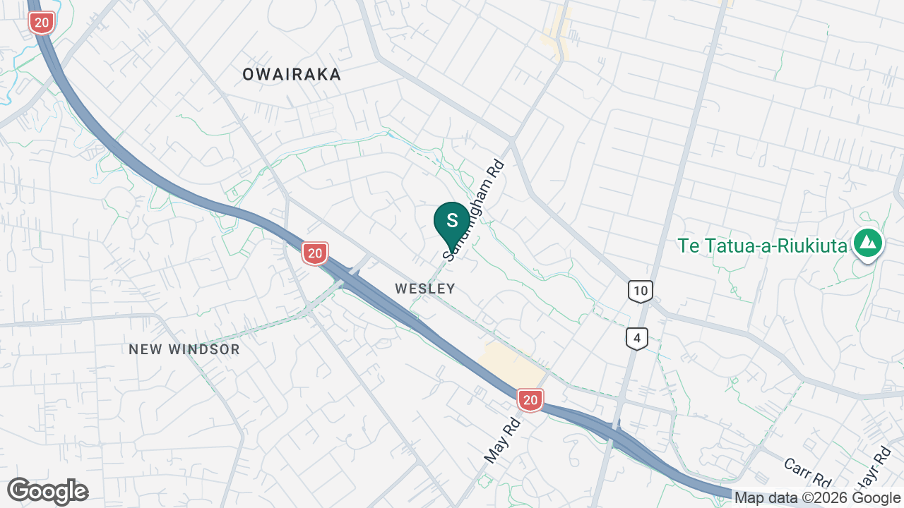 Central Auckland Specialist School static school zone map