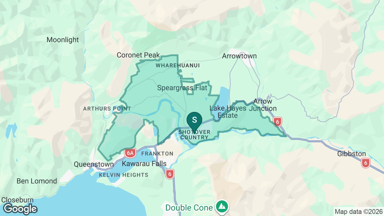 Shotover Primary School static school zone map