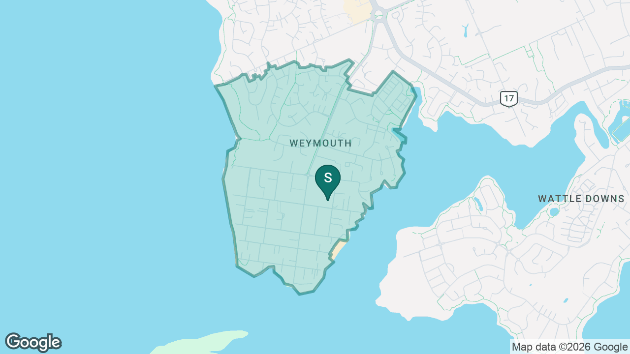 Weymouth School static school zone map