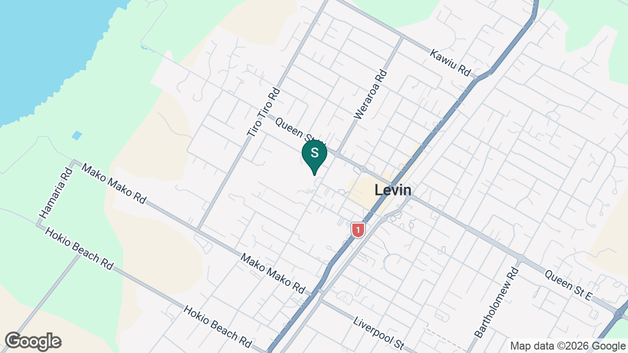 Horowhenua College static school zone map