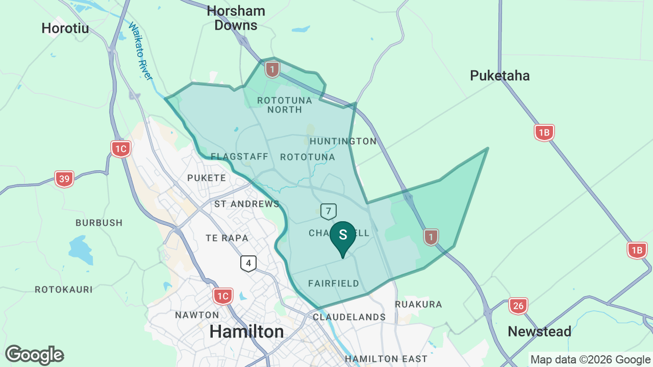 Fairfield Intermediate static school zone map