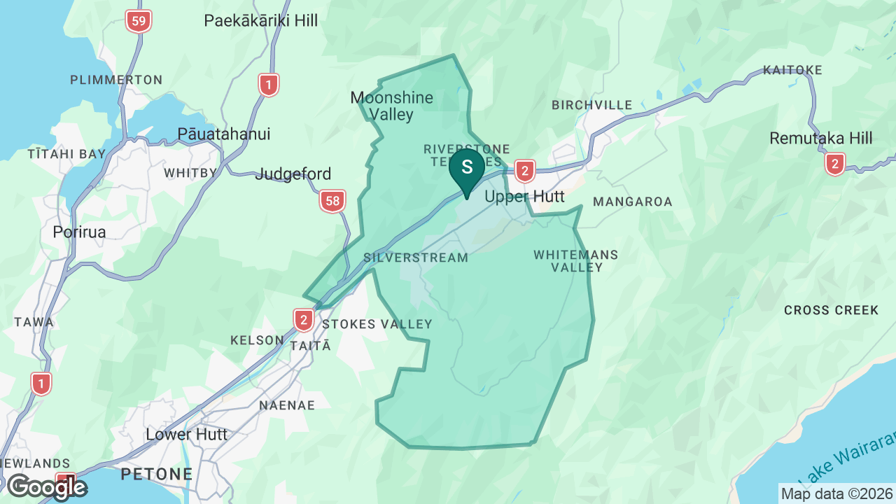 Fergusson Intermediate (Trentham) static school zone map
