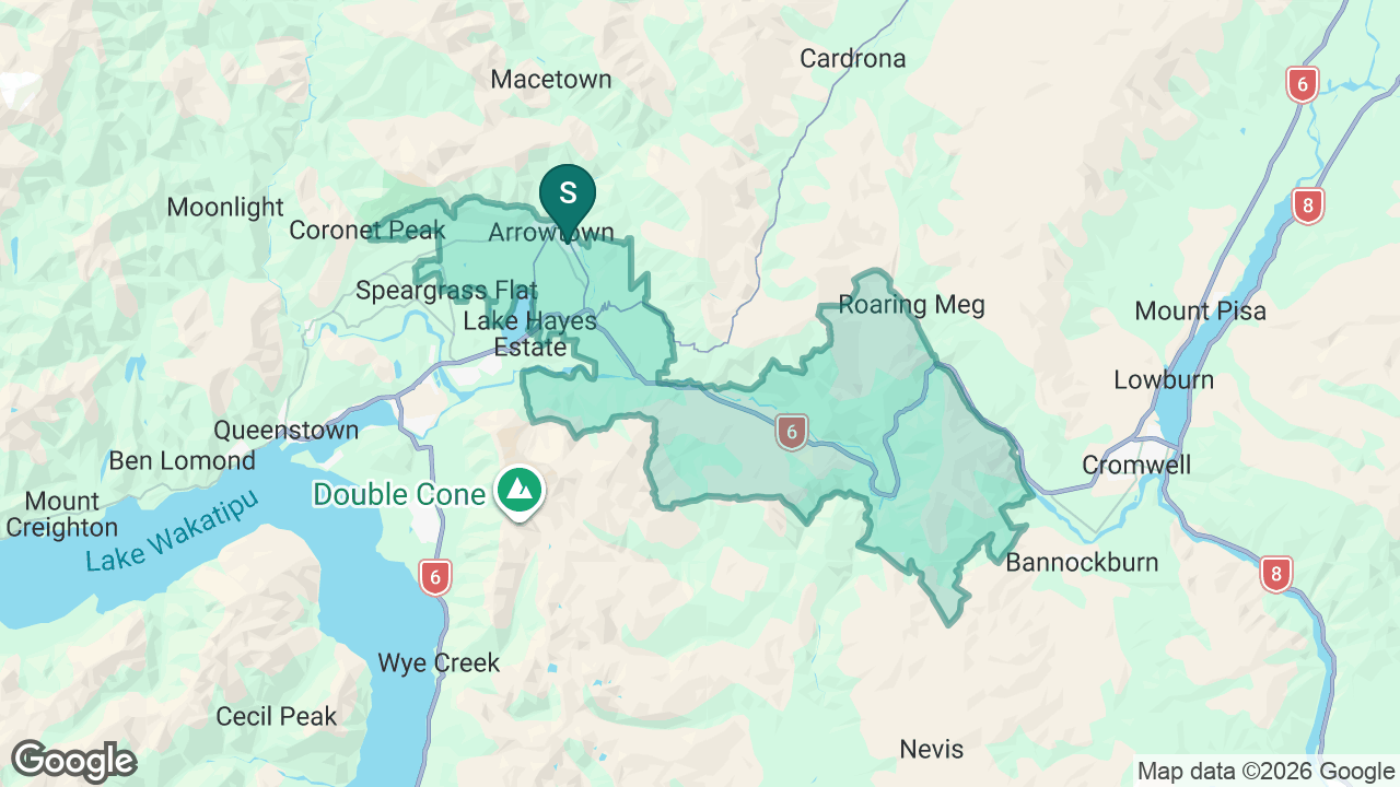 Arrowtown School static school zone map