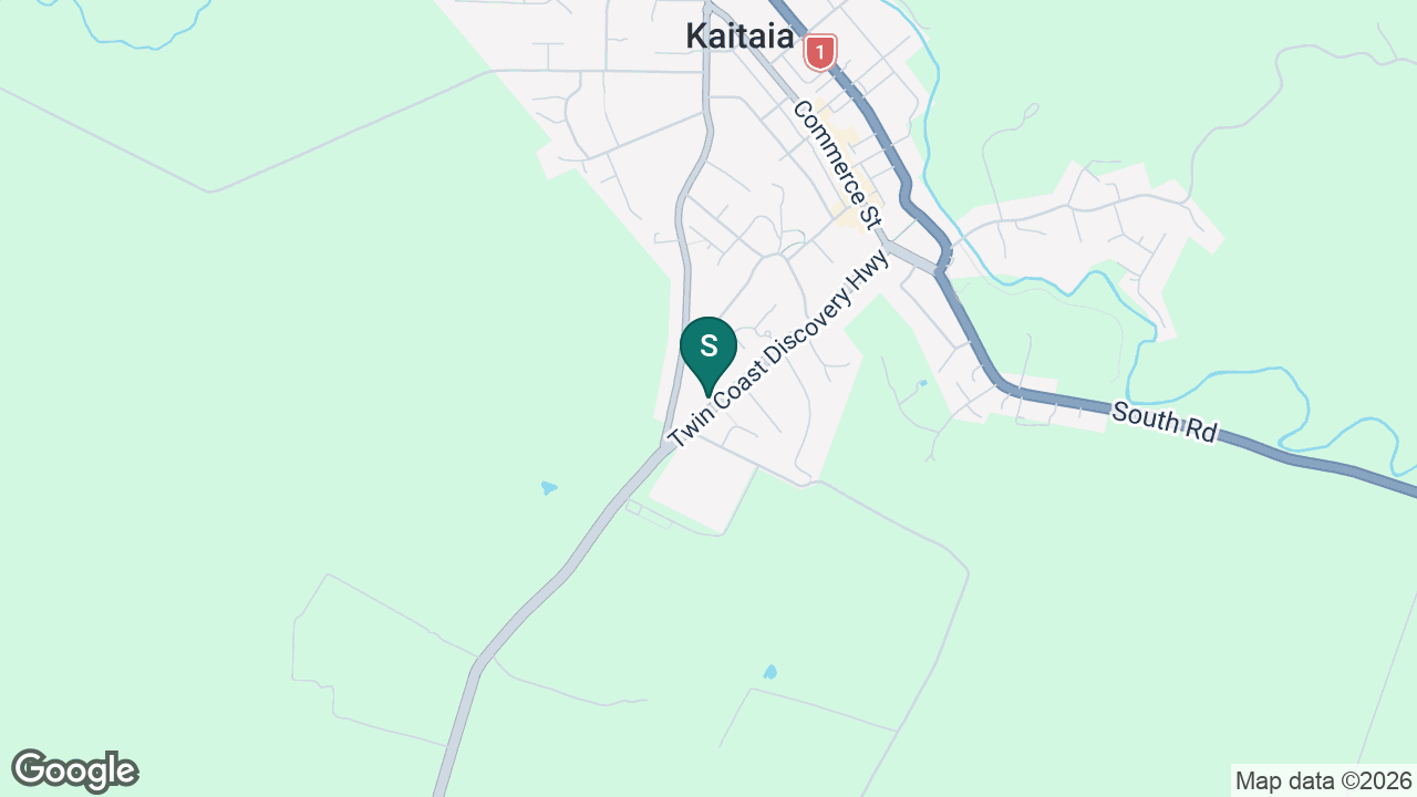 Kaitaia College static school zone map
