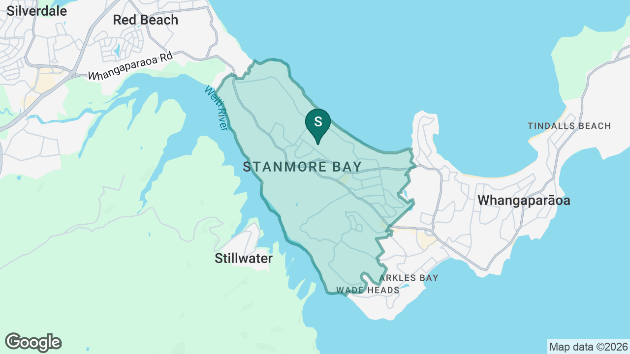 Stanmore Bay School static school zone map