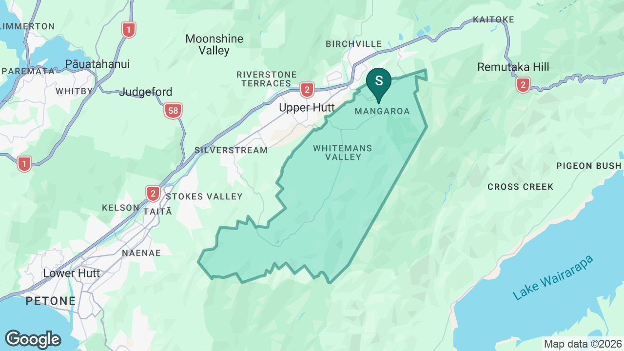 Mangaroa School static school zone map