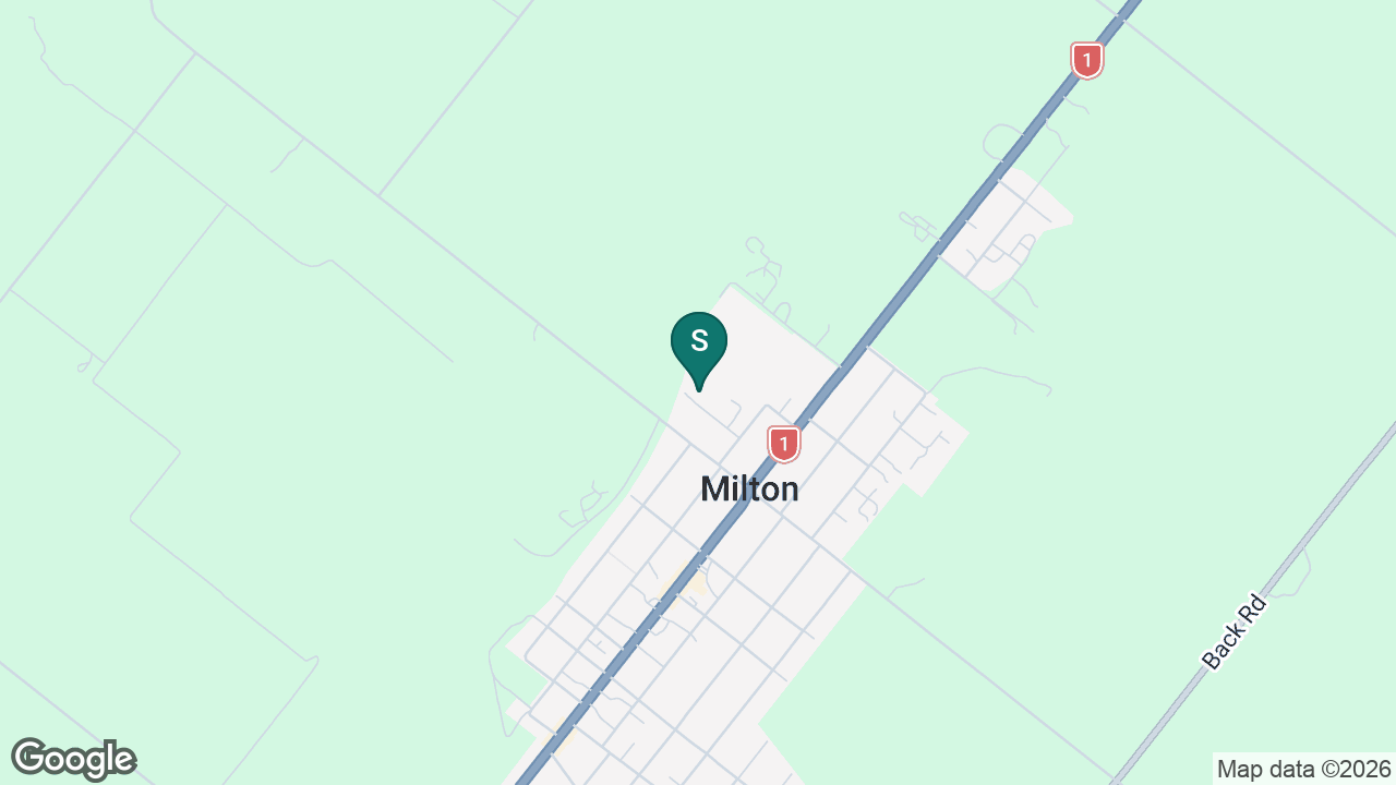 Milton School static school zone map