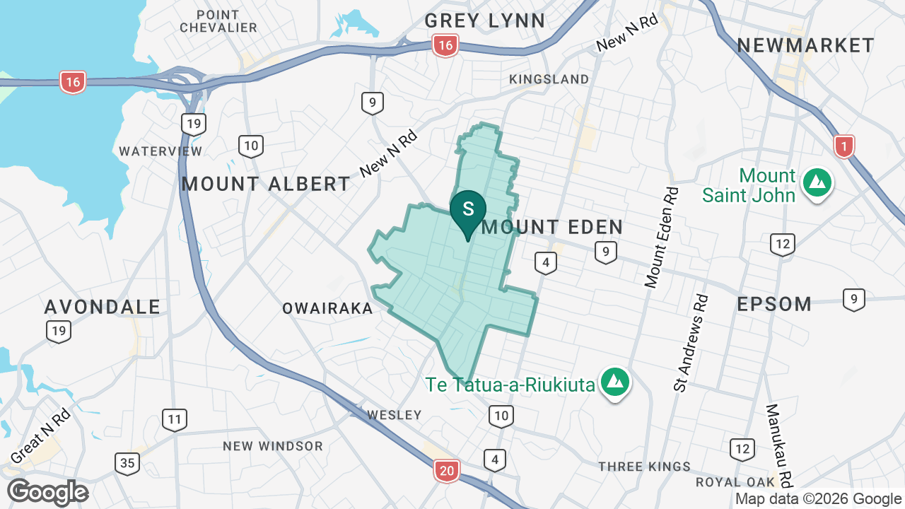 Edendale School (Auckland) static school zone map