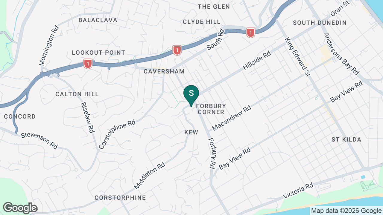 St Bernadette's School (Forbury) static school zone map
