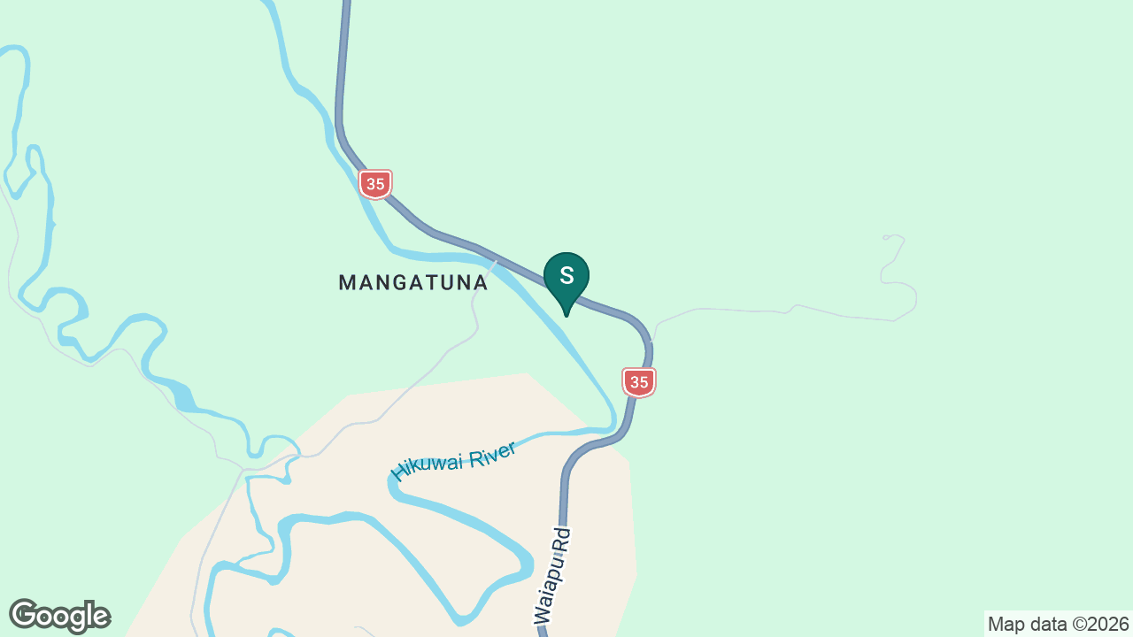 Te Kura o Māngātuna static school zone map