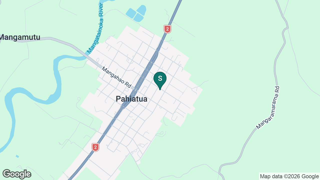 St Anthony's School (Pahiatua) static school zone map
