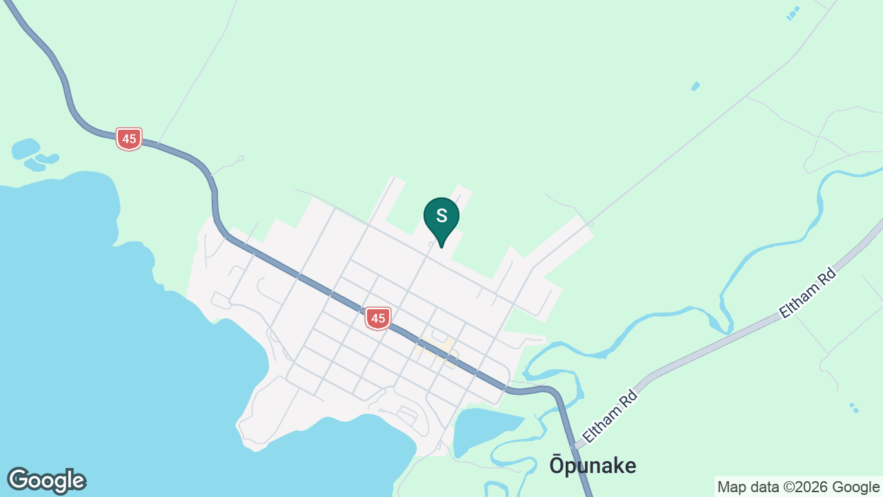 St Joseph's School (Opunake) static school zone map