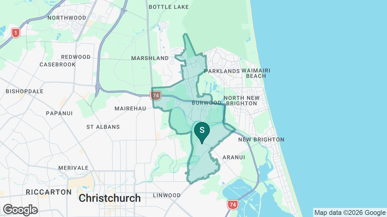 Chisnallwood Intermediate static school zone map