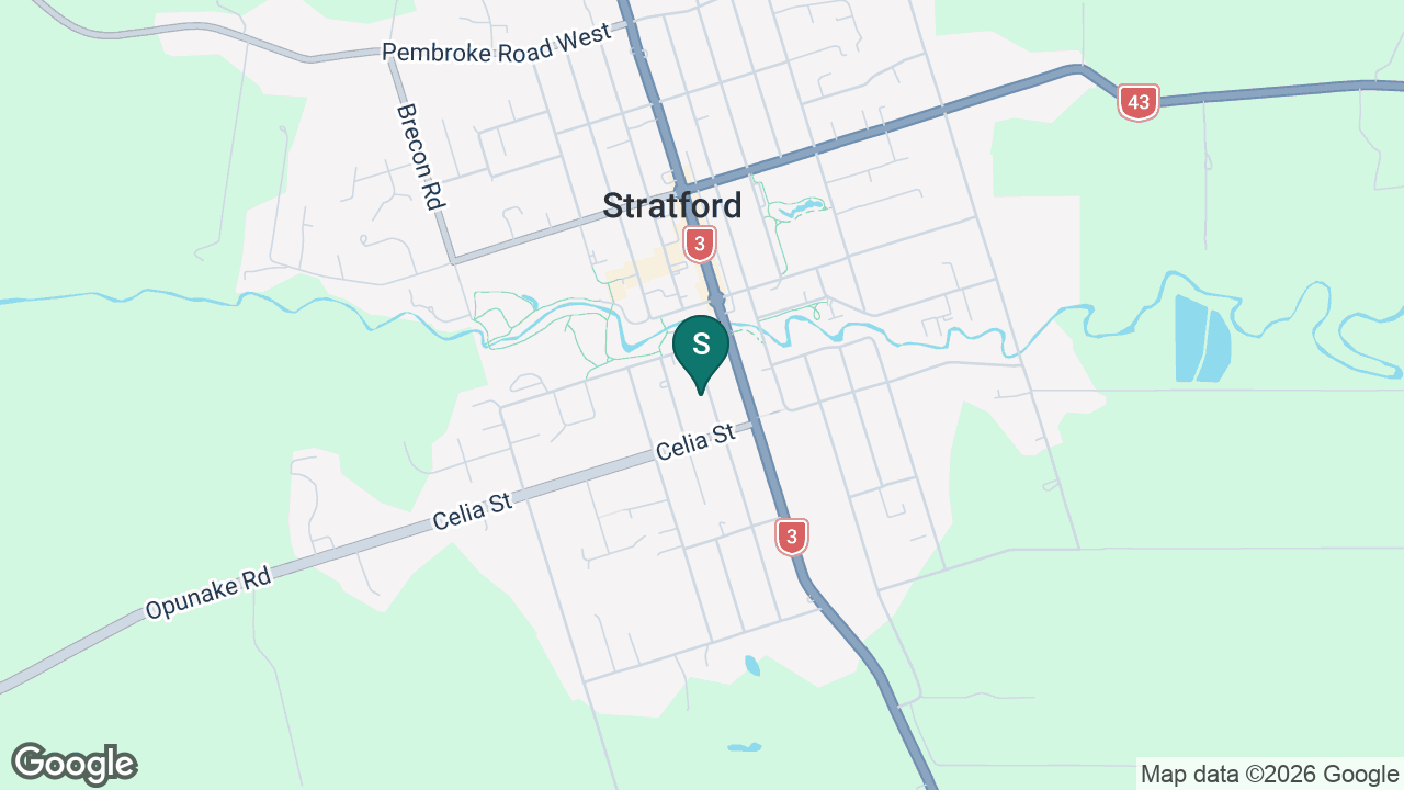St Joseph's School (Stratford) static school zone map
