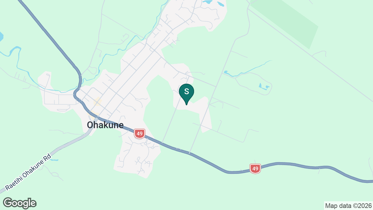 Ruapehu College static school zone map