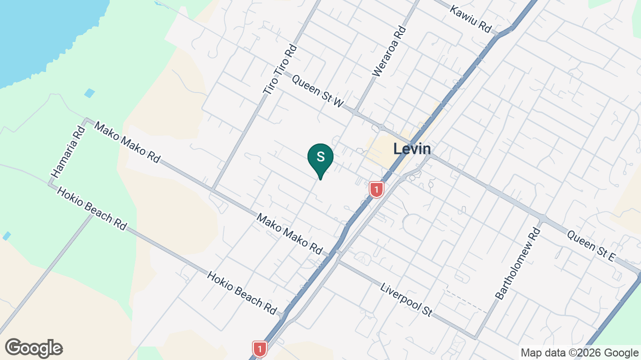 St Joseph's School (Levin) static school zone map