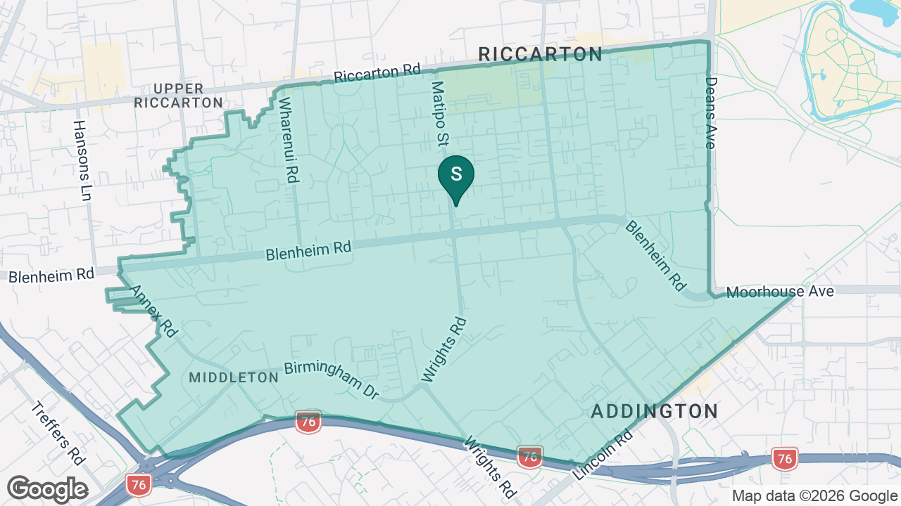 Wharenui School static school zone map